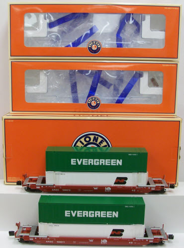 Lionel 6-21896 O Arizona & California All-Purpose Husky Stack Cars (Set of 2) NIB