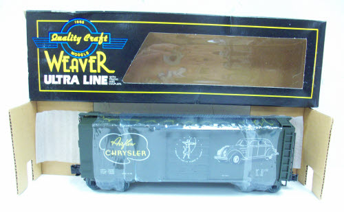 Weaver 1095 O-Gauge Airflow Chrysler Boxcar (3 Rail) NIB