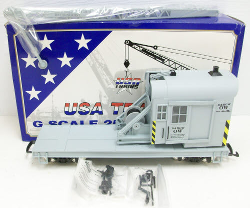 USA Trains R1862 G Denver & Rio Grande Western 25-Ton Crane (Metal Wheels) LN/Box