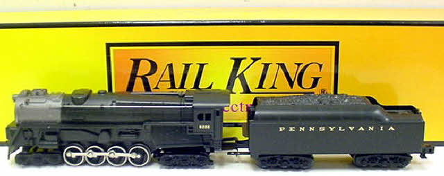 MTH 30-1167-1 O Pennsylvania 6-8-6 Turbine Steam Locomotive and Tender w/PS2 EX/Box