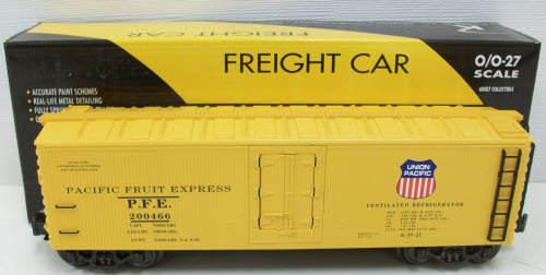 K-Line K642-21133 O Gauge Union Pacific PFE Wood-Sided Reefer #200466 LN/Box