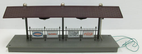 Lionel 6-12943 157 Illuminated Grey w/Brown Roof Station Platform