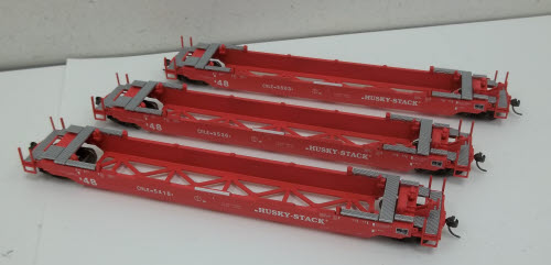 A-Line 47202-04 HO CRLE Husky Stack Container Cars (Set of 3)