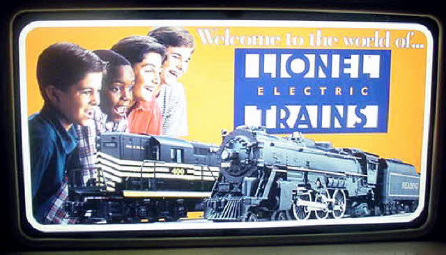 Lionel 6-65929 Illuminated Ltd. Edition Dealer Train Sign LN/Box