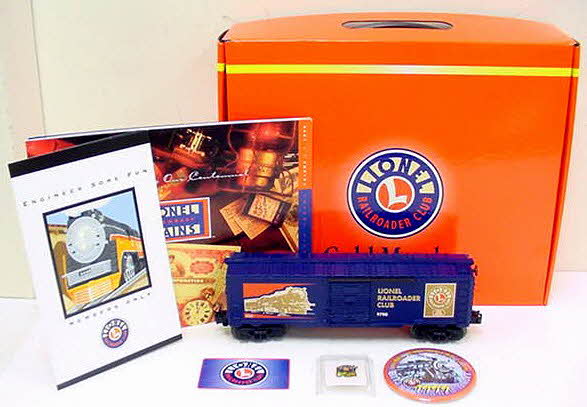 Lionel 6-19978 O Gauge Lionel RR Club Gold Member Boxcar Set LN/Box