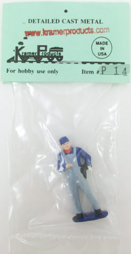 Kramer P14 O Scale Detailed Cast Metal Standing Engineer Painted Figure