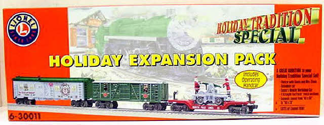 Lionel 6-30011 O Gauge Holiday Expansion Pack Set LN/Box
