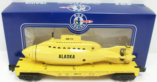 RGS 713 SSN Flatcar w/Alaska Submarine MT/Box