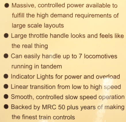 MRC AG990 G Power Train Control 10amp with Large Throttle Handle & Fixed DC