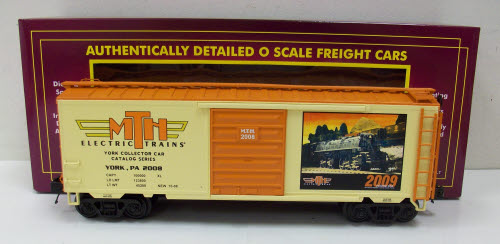 MTH 20-93432 O Gauge TCA Fall York 2008 40' Box Car LN/Box