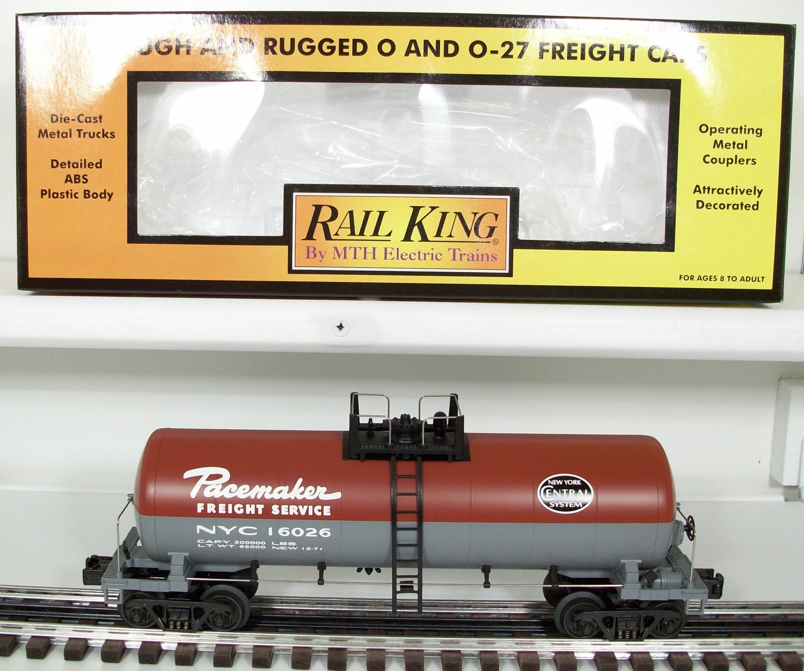 MTH 30-73182 O Gauge New York Central Modern Tank Car #16026 EX/Box