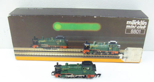 Marklin 8801 Z Scale SNCB 1-3-0 (2-6-0) Steam Locomotive LN/Box