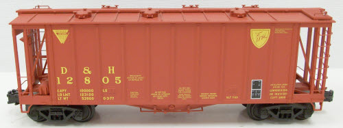Atlas 6351-2 O Gauge Delaware & Hudson Airslide Covered Hopper #12805 LN/Box