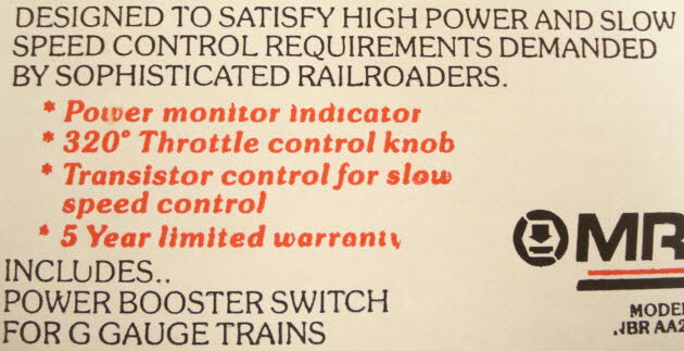 MRC AA222 Trainpower 6200 Transformer