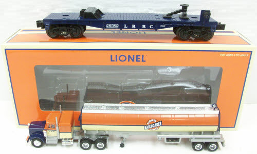 Lionel 6-26382 O Gauge LRRC Flatcar with Tanker Truck #26350 NIB
