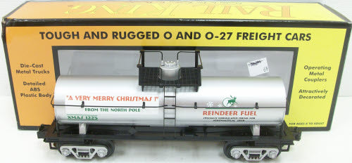 MTH 30-7396 O Gauge Christmas Tank Car #1225