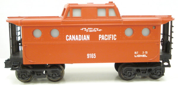 Lionel 6-9165 O Gauge Canadian Pacific N5C Porthole Lighted Caboose LN