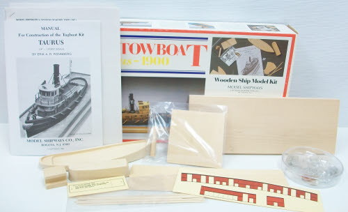Model Shipways 2021 HO Steam Towboat Wooden Taurus-1900 Model Ship Kit