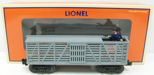 Lionel 6-52415 O TCA 2007 Kid's Club Colorado Central Sheriff & Outlaw Car LN/Box