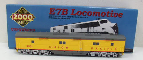Proto 2000 21090 HO Scale Union Pacific E7B Non-Powered B-Unit #990B LN/Box