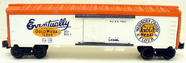 Lionel 6-9860 O Gauge Gold Medal Flour Billboard Reefer Car