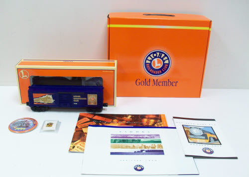 Lionel 6-19978 Lionel RR Club Gold Member Boxcar Set EX/Box