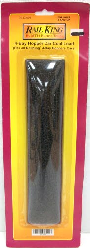 MTH 30-50001 O Scale Car Coal Load for RailKing 4-Bay Hoppers