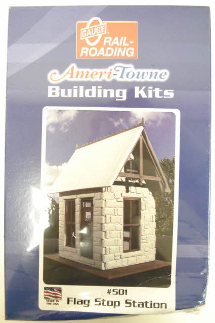 OGR 501 O Ameri-Towne Flag Stop Station Building Kit