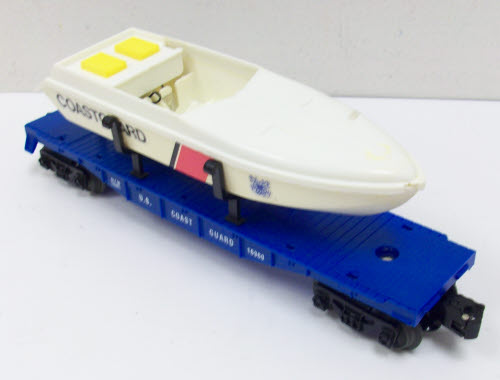 Lionel 6-16960 US Coast Guard Flat Car with Boat VG/Box