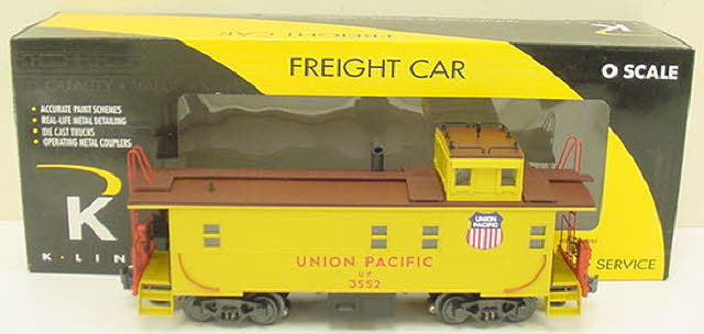 K-Line K617-2111 UP Lighted Steel Sided Smoking Caboose LN/Box