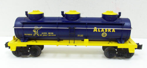 Lionel 6-26150 O Gauge Alaska 3 Dome Tank Car NIB