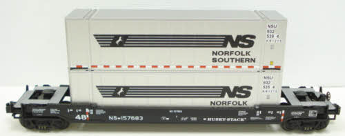 MTH 30-76009 O Gauge Norfolk Southern Husky Stack Car LN/Box
