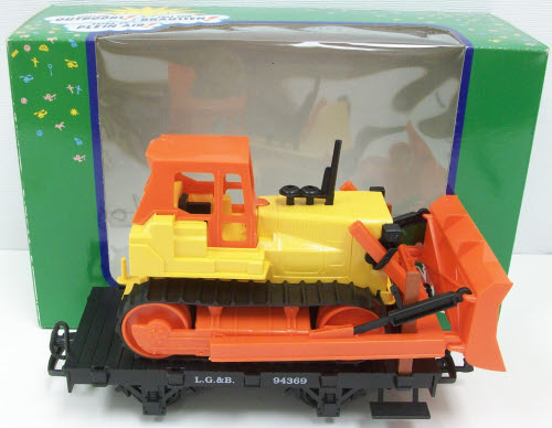 LGB 94369 G Scale Flatcar w/Bulldozer LN/Box