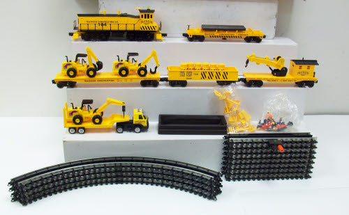 K-Line K-1305 Trackside Construction Co. O Gauge Diesel Freight Train Set EX/Box