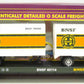 MTH 20-90010B O BNSF Flatcar w/ 20' Trailers LN/Box