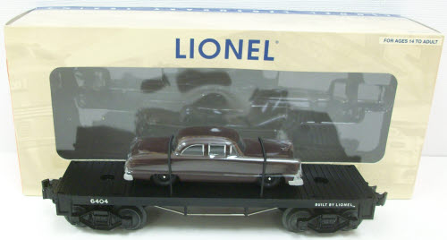 Lionel 6-39479 O PWC Flatcar with Brown Auto #6404
