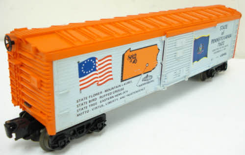 Lionel 6-7602 O Gauge Spirit of 76 State of Pennsylvania Boxcar #7602 NIB