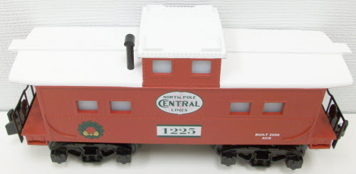 American Flyer 6-48739 S Gauge North Pole Central Illuminated Christmas Caboose