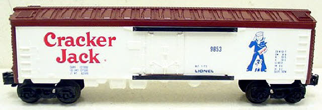 Lionel 6-9853 O Gauge Cracker Jack Billboard Reefer Car (White) LN/Box