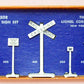Lionel 308 Vintage O Metal Railroad Sign Set EX/Box