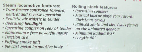 Lionel 6-31901 Winter Wonderland O Gauge Steam Train Set NIB