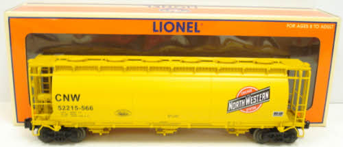 Lionel 6-52215-566 O Gauge Chicago & North Western Cylindrical Yellow Hopper LN/Box