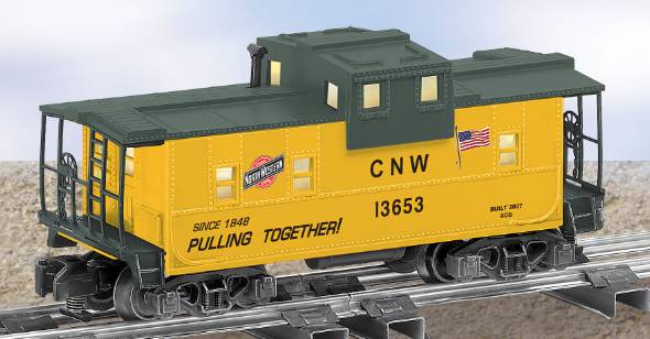 American Flyer 6-48741 S Chicago & North Western Extended Vision Caboose #13653 LN/Box