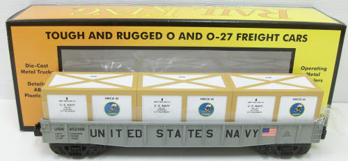 MTH 30-72024 U.S. Navy Gondola Car w/3 Crates
