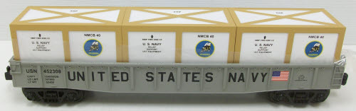 MTH 30-72024 U.S. Navy Gondola Car w/3 Crates
