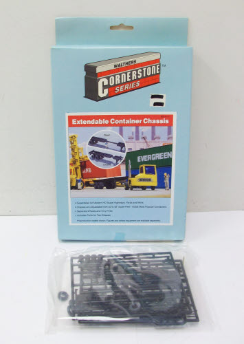 Walthers 933-3110 HO Scale Extendable Container Chassis Plastic Kit