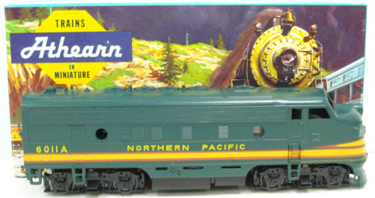 Athearn 3229 HO Scale Northern Pacific F7A Black Widow Diesel Locomotive #6011A