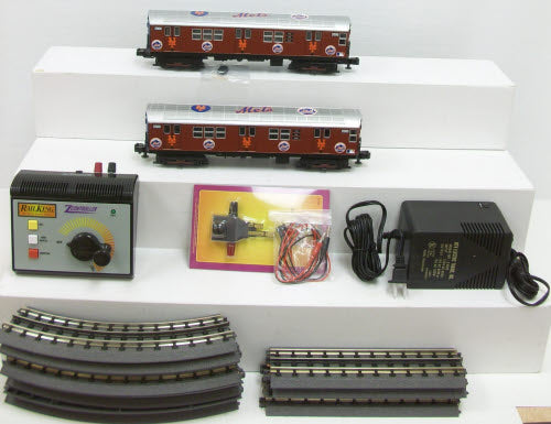MTH 30-4123-1 O Gauge Mets RailKing Subway Passenger Train Set w/PS2 MT/Box