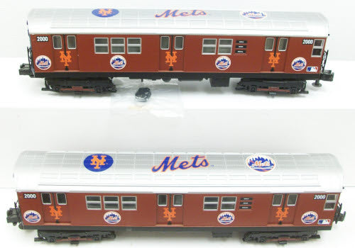 MTH 30-4123-1 O Gauge Mets RailKing Subway Passenger Train Set w/PS2 MT/Box