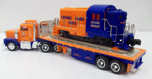 TMT 18416 Flatbed Truck With Non-Powered Diesel Locomotive